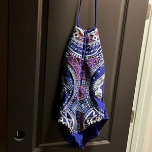 Designer bathing suit. One piece